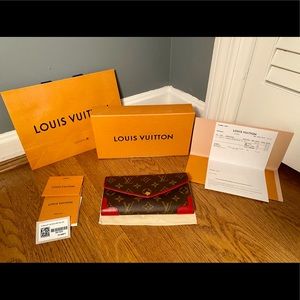 LOUIS VUITTON SARAH WALLET RETIRO (M61184)-100% Guaranteed Authentic W/Receipt